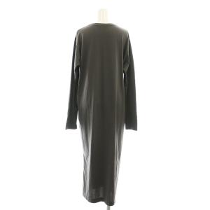 ATON 長袖カットソー ワンピース 02 チャコールグレー /ES OS