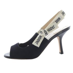 JADIOR スリングバック オープントゥパンプス 37D ブラック