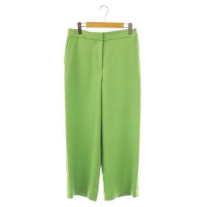  24SS パウダリーストレッチツイル セミワイドパンツ ストレート 38 グリーン /CX OS