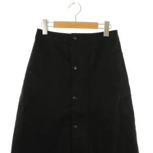 Barbour ロングレングスBEDALEスカート M ブラック /DO OS SH