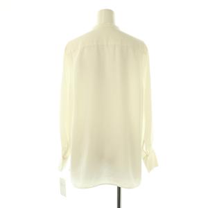 BALLSEY クリアデシン ボウタイブラウス 長袖 36 ホワイト /HK OS SH