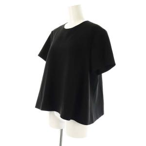 Theory 24AW Admiral Crepe SS Aline Top Cl J ブラウス 半袖 S ブラック