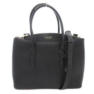 トートバッグ ショルダー 2WAY ロゴ レザー 黒 ブラック /AE