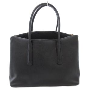 kate spade new york トートバッグ ショルダー 2WAY ロゴ レザー 黒 ブラック /AE