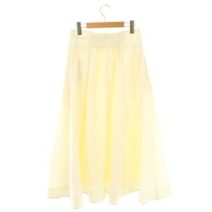 JUSGLITTY 23SS キルティングフレアスカート 2 アイボリー /MI OS