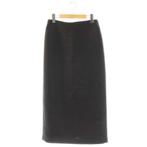 24SS Wool Silk Malila L2 スカート タイト ウール シルク混 038 黒 /MI