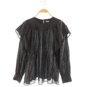 24SS Louette Janise ブラウス 長袖 プルオーバー 38 ブラック /DO OS