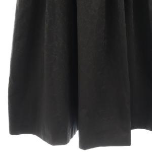 theory luxe 25SS Vion Carrie Skirt スカート ロング フレア 総柄 36 ブラック /DO OS