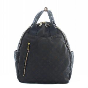 リュックサック デイパック バッグ モノグラム ネイビー /RI OS