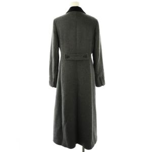 LOVELESS ウール混 ロングコート チェスター ダブル 36 グレー /HK OS