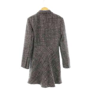 Theory NOELLE TWEED DB BLAZER DR ツイード コート チェスター ウール 2 黒 白 /MI