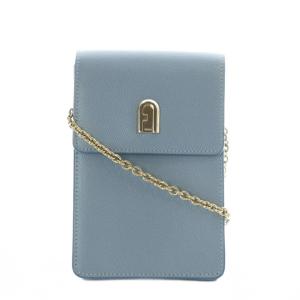 1927 スマートフォンケース スマホショルダーバッグ ポーチ レザー 型押し 水色 EBP5ACO ARE000