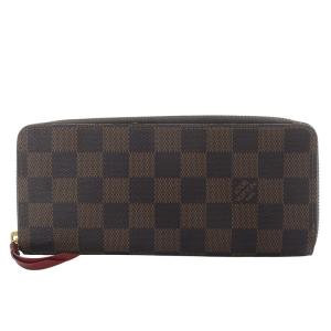 ダミエ ポルトフォイユ クレマンス ラウンドファスナー 長財布 ブラウン N60534