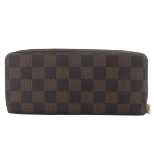 LOUIS VUITTON ダミエ ポルトフォイユ クレマンス ラウンドファスナー 長財布 ブラウン N60534