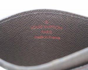 LOUIS VUITTON ダミエ ポルトカルト サーンプル カードケース ブラウン N61722 /YO7 OH