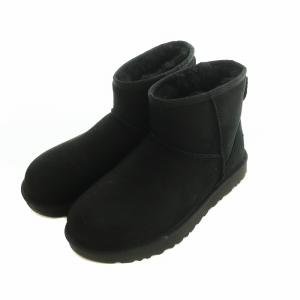 UGG australia 1016222 Classic Mini II ブーツ ショート シープスキン US8 25.0cm 黒