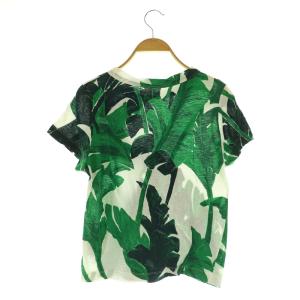 45rpm リーフ柄半袖Tシャツ カットソー 2 グリーン /MY OS
