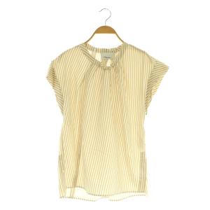 フレンチスリーブブラウス プルオーバー タック ストライプ 0 ベージュ /MY OS