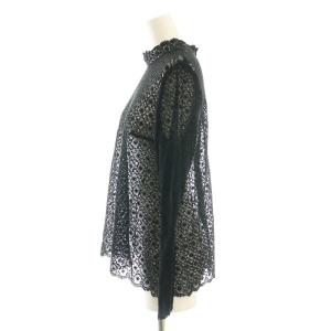 Bilitis dix-sept ans レーストップスプルオーバー ブラウス 36 ブラック /ES OS