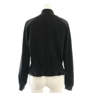 3.1 phillip lim 裾ギャザージップアップブルゾン ジャケット 2 ブラック S191-6830 /HK OS