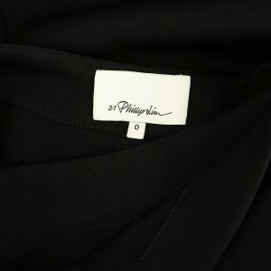 3.1 phillip lim ベルテッドラップスカート ロング 0 ブラック /MY OS