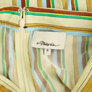 3.1 phillip lim ロングスカート フレア マルチストライプ 0 マルチカラー /MY OS