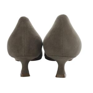 PELLICO ベネレ VENERE 35 パンプス ハイヒール スクエアトゥ スエード 37 グレー /YO15