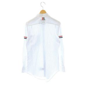 THOM BROWNE クラシックコットンアームバンド付きシャツ 38 ライトブルー