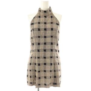 25SS Halterneck Checkjacquard Tops トップス カットソー ホルターネック