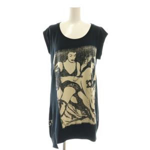 BETTIE PAGE ノースリーブ チュニック プリント F ブラック /HK OS
