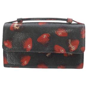 スカルベリー 長財布 赤 レッド グレー /SR27