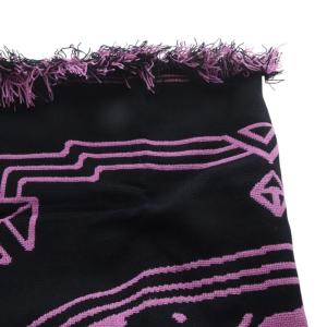 HYSTERIC GLAMOUR ノベルティ ヒスガール ラグ ブランケット マルチカバー 黒 ブラック 紫 パープル /SR