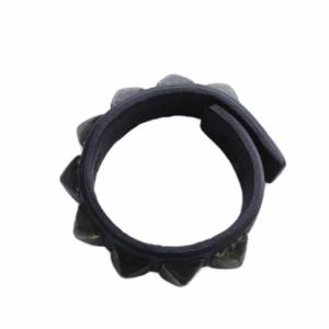 HYSTERIC GLAMOUR スタッズ レザー バングル リストバンド 黒 ブラック /SR15