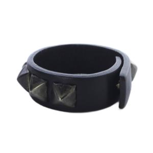 HYSTERIC GLAMOUR スタッズ レザー バングル リストバンド 黒 ブラック /SR15