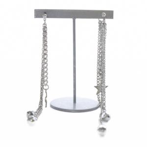 星 チェーンピアス シルバー色 /SR35