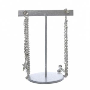 HYSTERIC GLAMOUR 星 チェーンピアス シルバー色 /SR35