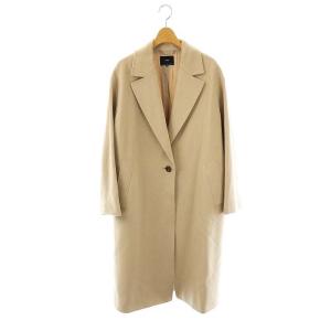 vingt-trois ウールチェスターコート アウター アンゴラ混 40 ベージュ /DO OS