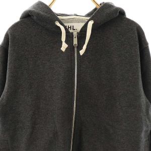 MHL. ジップアップパーカー 長袖 2 グレー /HK OS