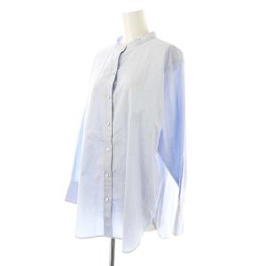 23区 マイスタンダード バンドカラービッグシャツ 44 ライトブルー /DO OS