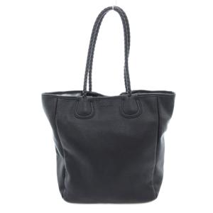 美品 トートバッグ メッシュハンドル 黒 ブラック /AE