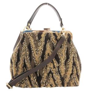 プリカッティ PULICATI CLASP ハンドバッグ ショルダー 2WAY 斜め掛け がま口 総柄