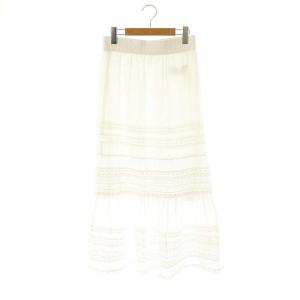 25SS INDIA VOILE レーススカート ロング ホワイト /HK OS