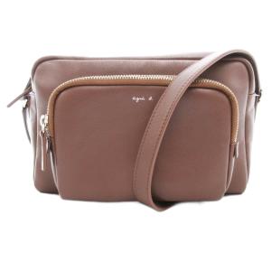 ショルダーバッグ レザー 茶 ブラウン /AE