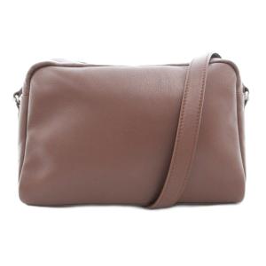 agnes b. ショルダーバッグ レザー 茶 ブラウン /AE