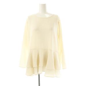 24SS LIVETART 裾フリルブラウス F アイボリー /ES OS