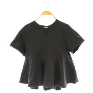 25SS ドライコンパクト裏毛フレアTee カットソー 半袖 38 ブラック /HK OS