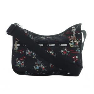 ×ディズニー ショルダーバッグ 海外限定 ミッキー&ミニー チャーム 黒 ブラック /RI OS