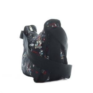 LesportSAC ×ディズニー ショルダーバッグ 海外限定 ミッキー&ミニー チャーム 黒 ブラック /RI OS