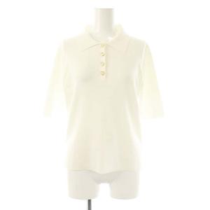 ポロリブニットプルオーバー カットソー F 白 /CX OS