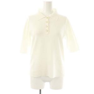 ルーニィ ポロリブニットプルオーバー カットソー F 白 /CX OS
